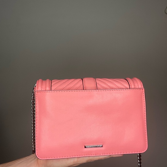 Chevron Quilted Love Crossbody Small Bright pink Rebecca Minkoff - Picture 4 of 6